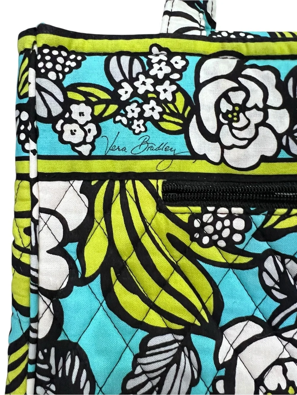 Vera Bradley Laptop/Tablet Tote Shoulder Travel Bag Island Blooms *Retired*